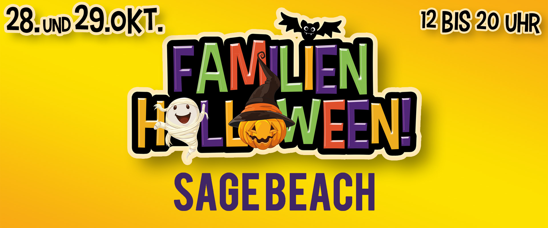 Familien-Halloween am 28. & 29.10.23 im Sagebeach 